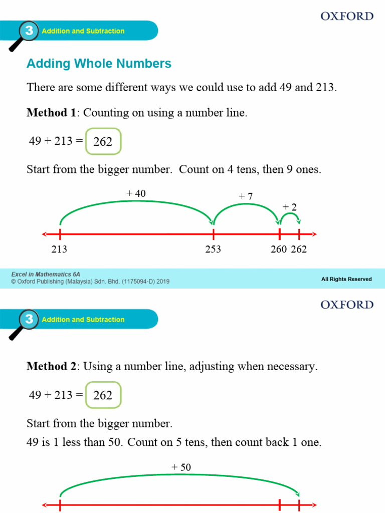 3a - Adding Whole Numbers | PDF | Mathematics | Arithmetic