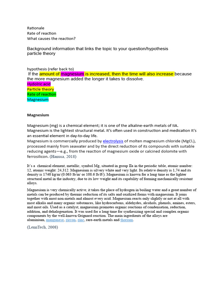 Rationale | PDF