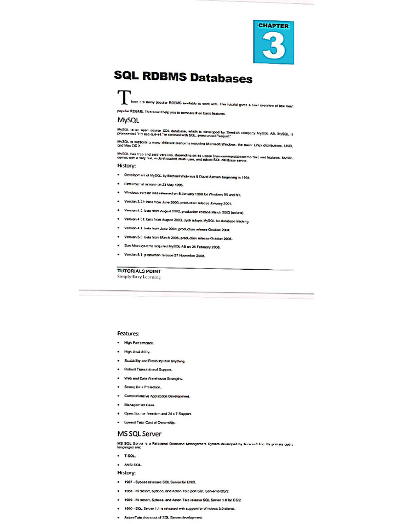 SQL Rdbms | PDF