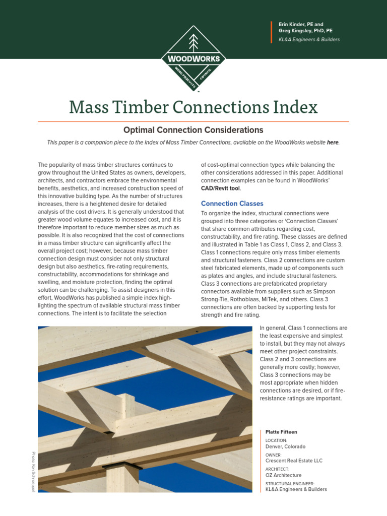 Wood Solution Paper Mass Timber Connections Index 06.2024 | PDF | Screw ...