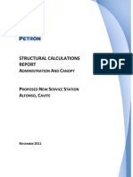 Structural Calculations Report for Proposed Service Station