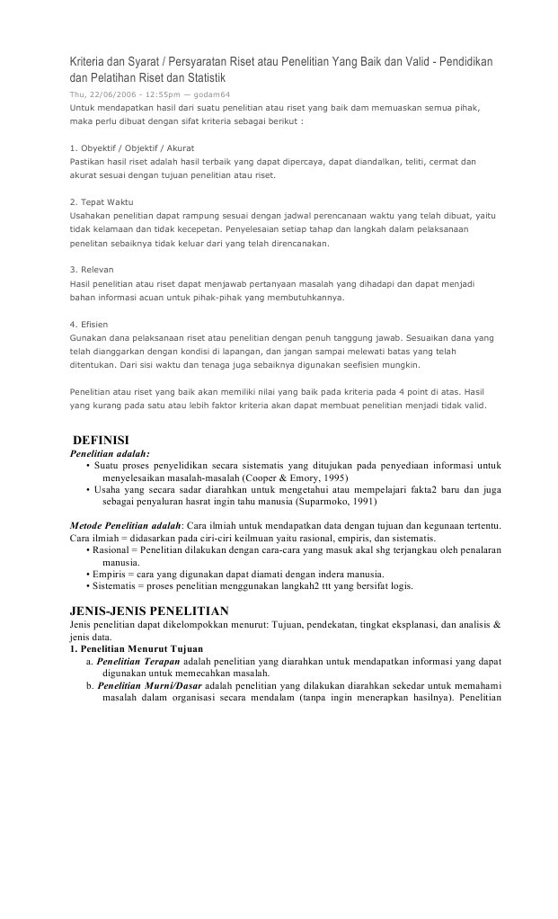 Kriteria Dan Syarat | PDF | Karier & Perkembangan | Komputer
