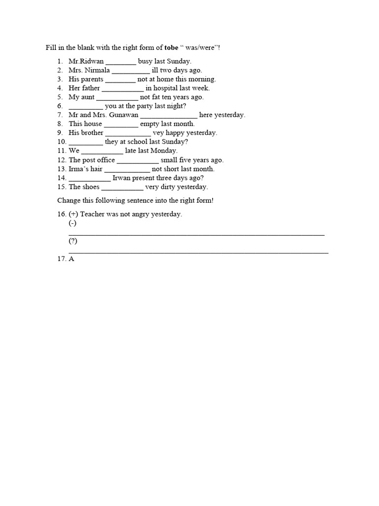 Soal past tense kelas 6 pdf
