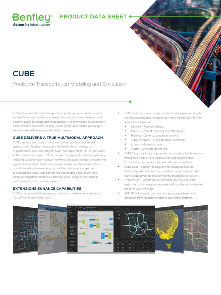 CUBE: Multimodal Transport Modeling Tool | PDF | Transport | Public ...