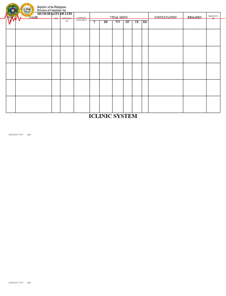 ICLINIC TEMPLATE PDF