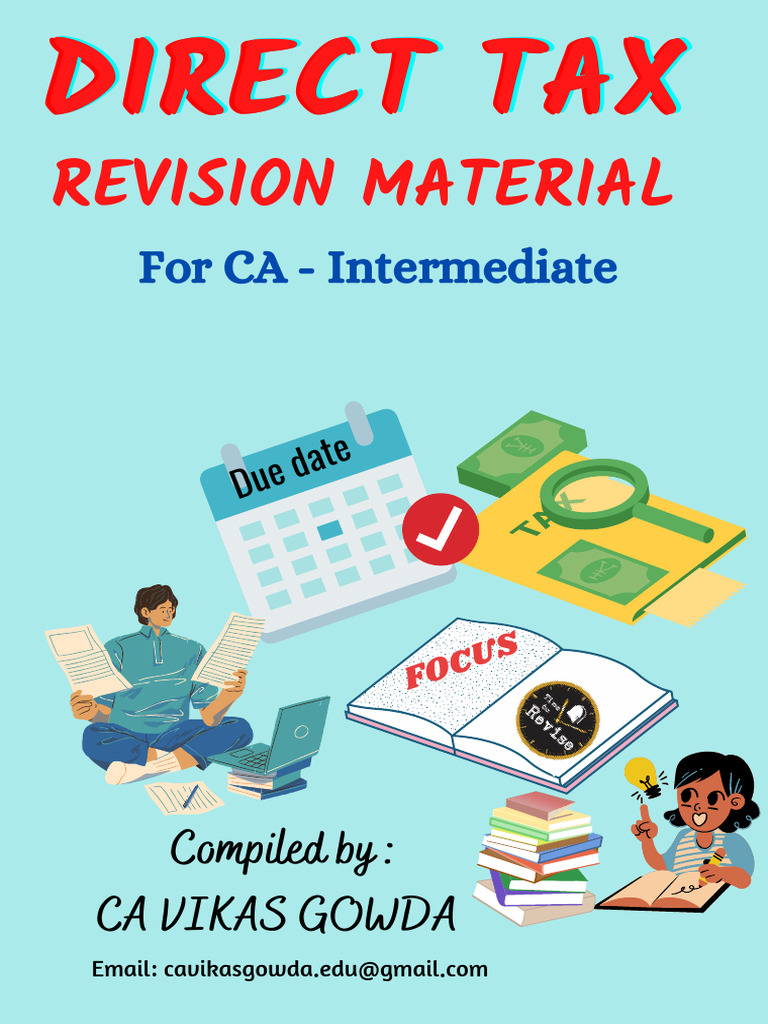 CA Inter Income Tax Revision Notes | PDF | Taxes | Income Tax