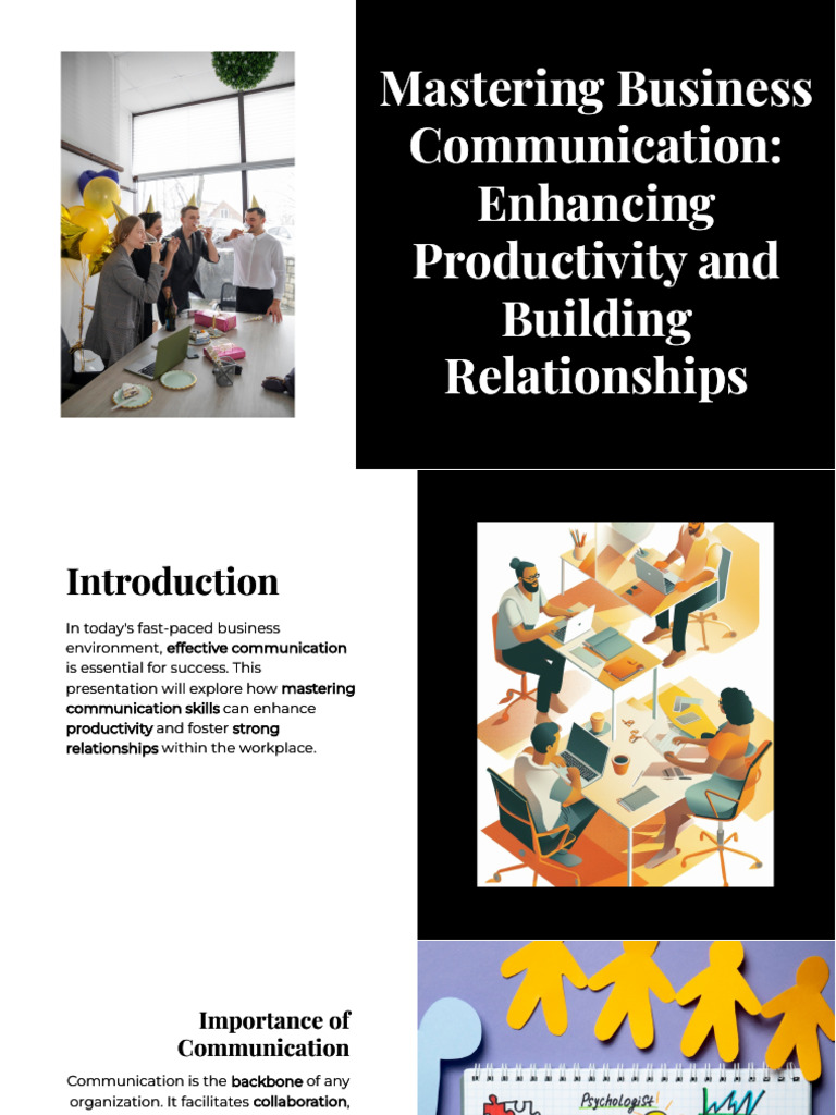 Wepik Mastering Business Communication Enhancing Productivity and ...