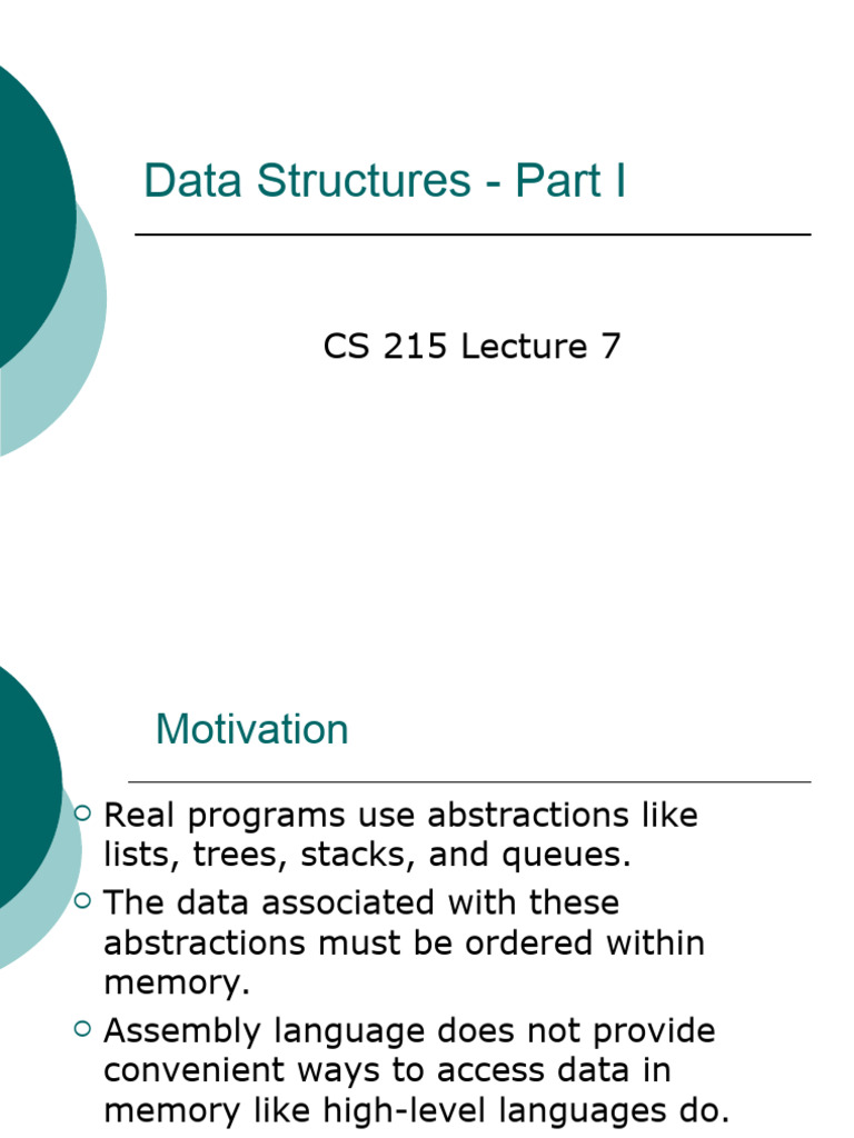7 - Data Structures 1 | PDF | Computer Architecture | Computer Engineering