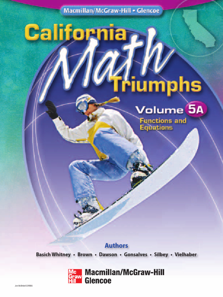 Macmillan california math triumphs vol 5a functions california math