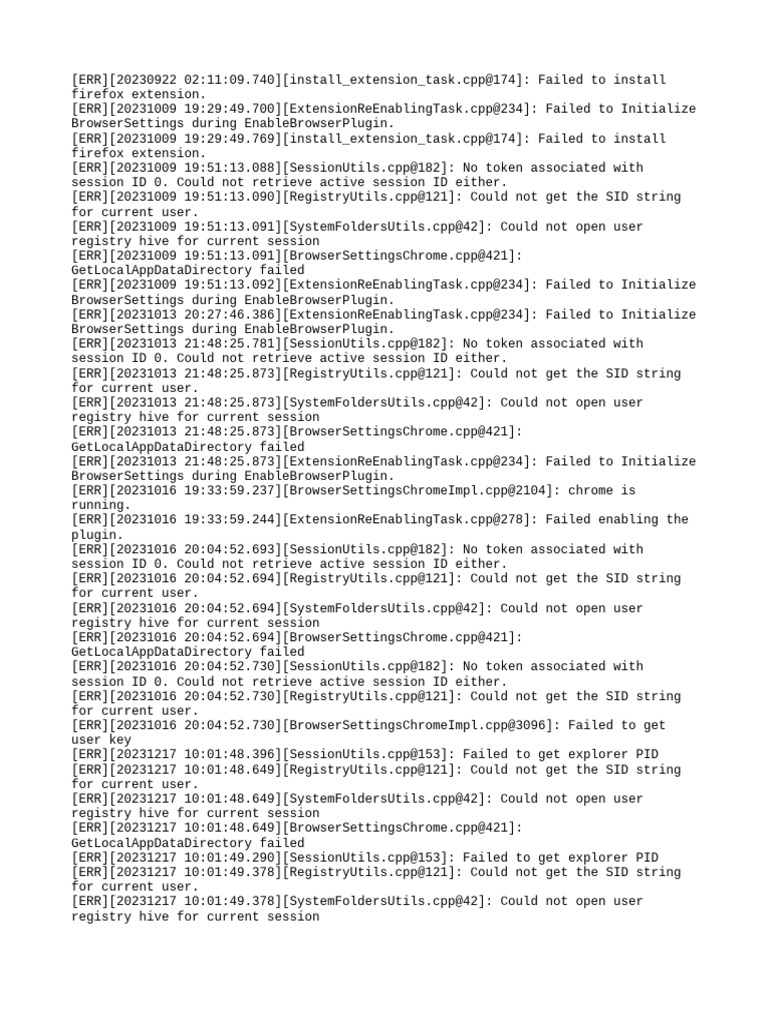 Browser Extension Install Errors | PDF | Computing | Software
