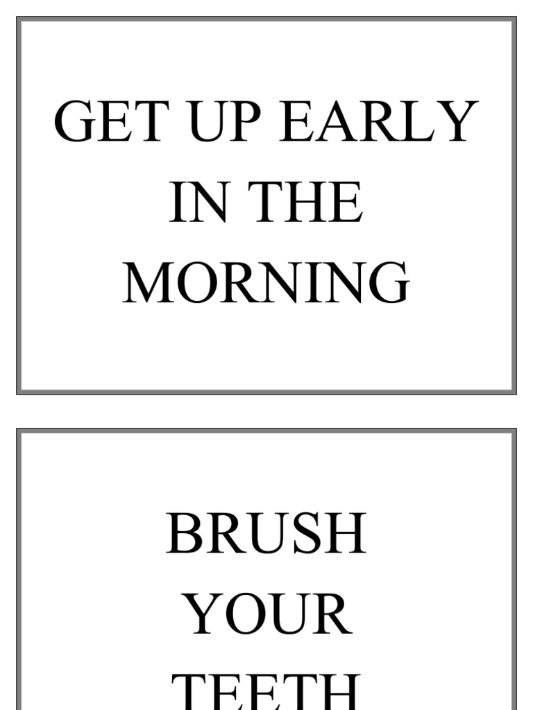 Get Up Early | PDF | Wellness
