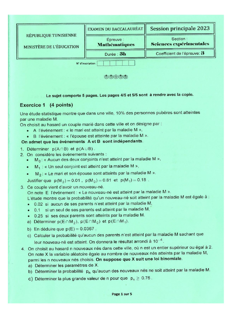 E Math Tunisie | PDF
