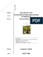 Infrastrutture Idrauliche II Modulo - Esercitazioni Svolte by Mattia Campolese - 2005-2006 - Matsoftware - It