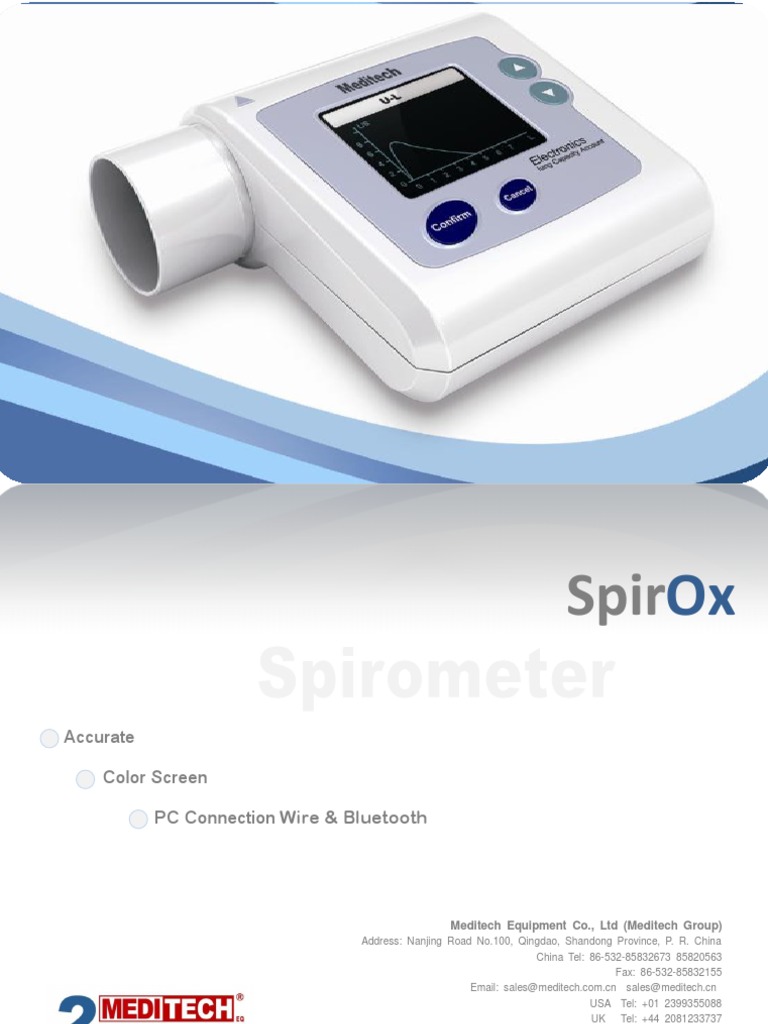 SpirOx Hand-Held Spirometer Overview | PDF