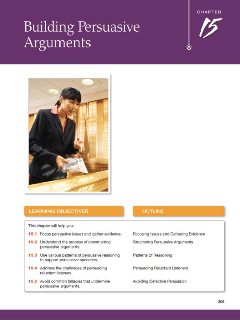 Chapter 15 - Building Persuasive Arguments | PDF