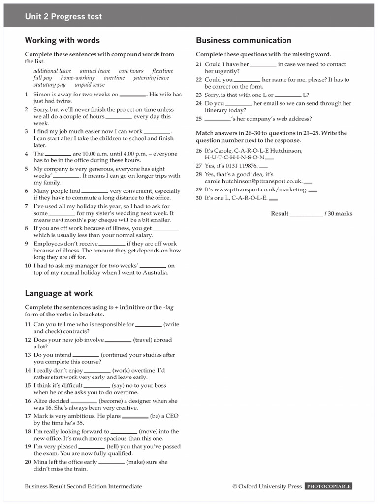 BR 2e Inter Unit 2 | PDF