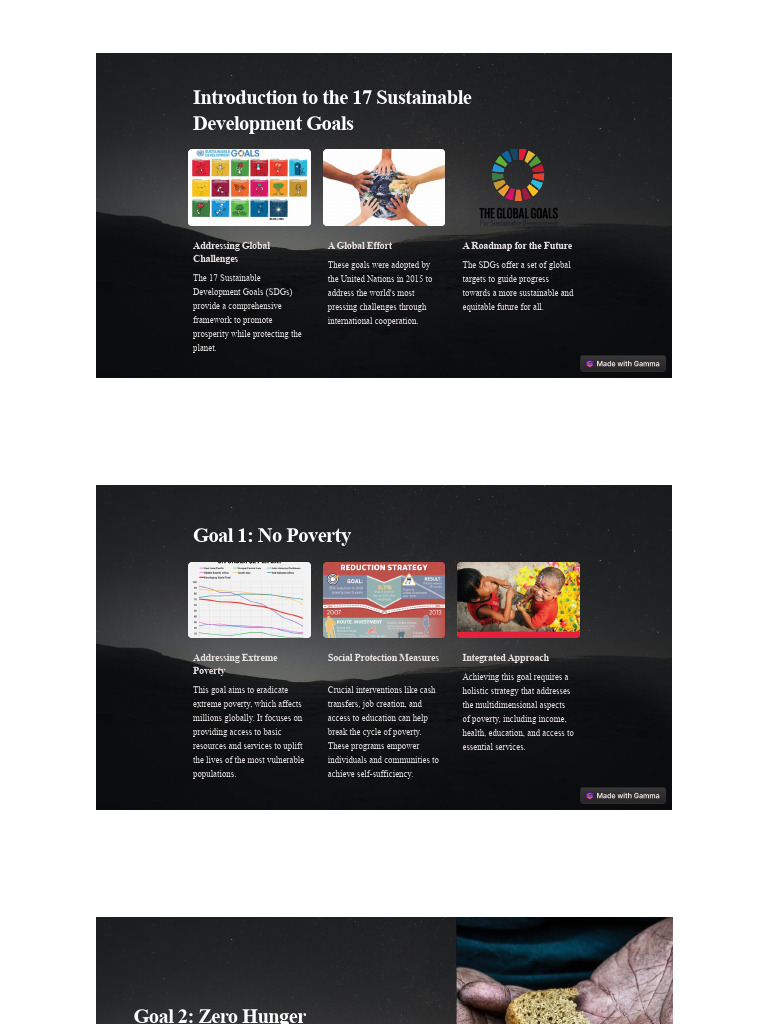 Overview of 17 Sustainable Development Goals | PDF | Sustainability ...