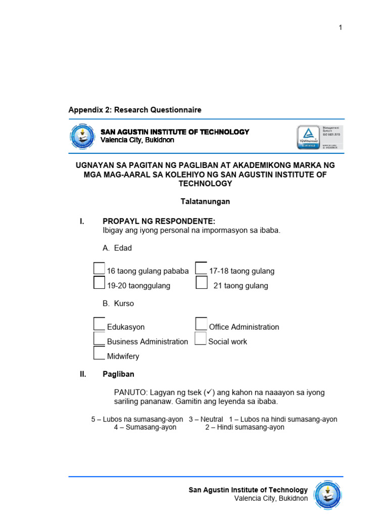 Ugnayan NG Pagliban | PDF