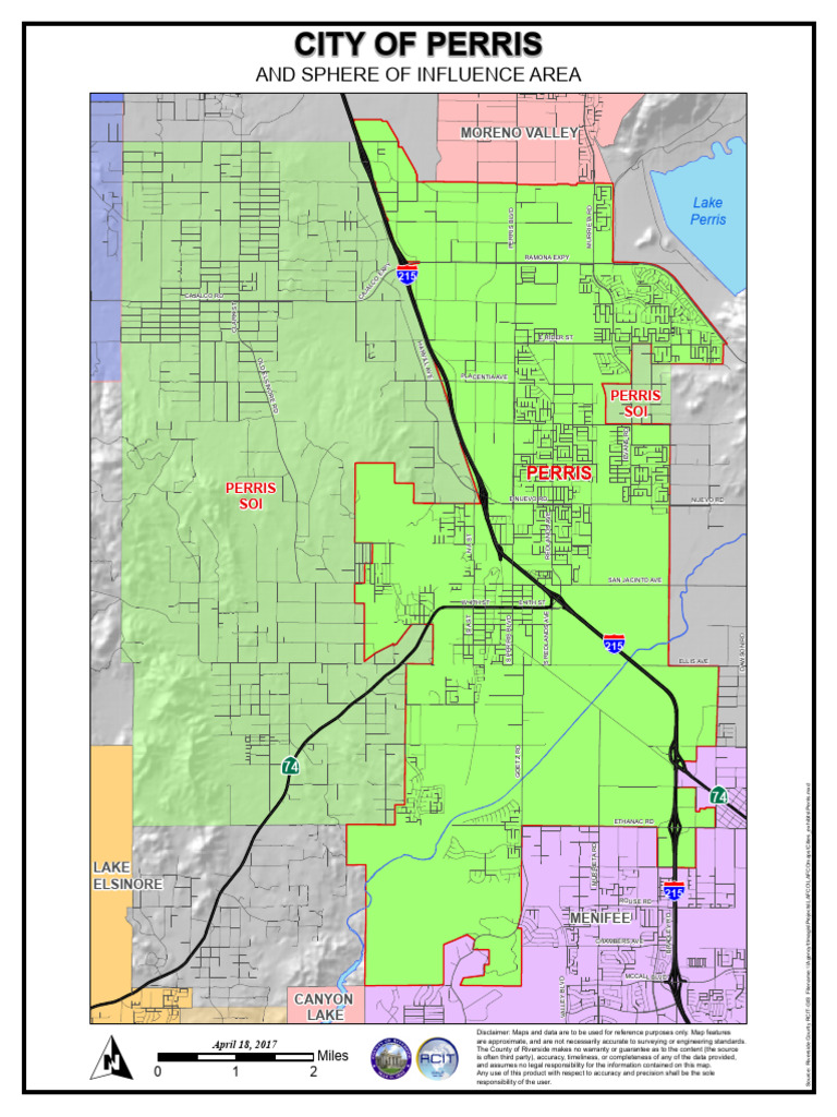 Perris City Map and SOI Overview | PDF
