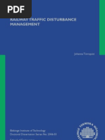 Railways Disturbance Management