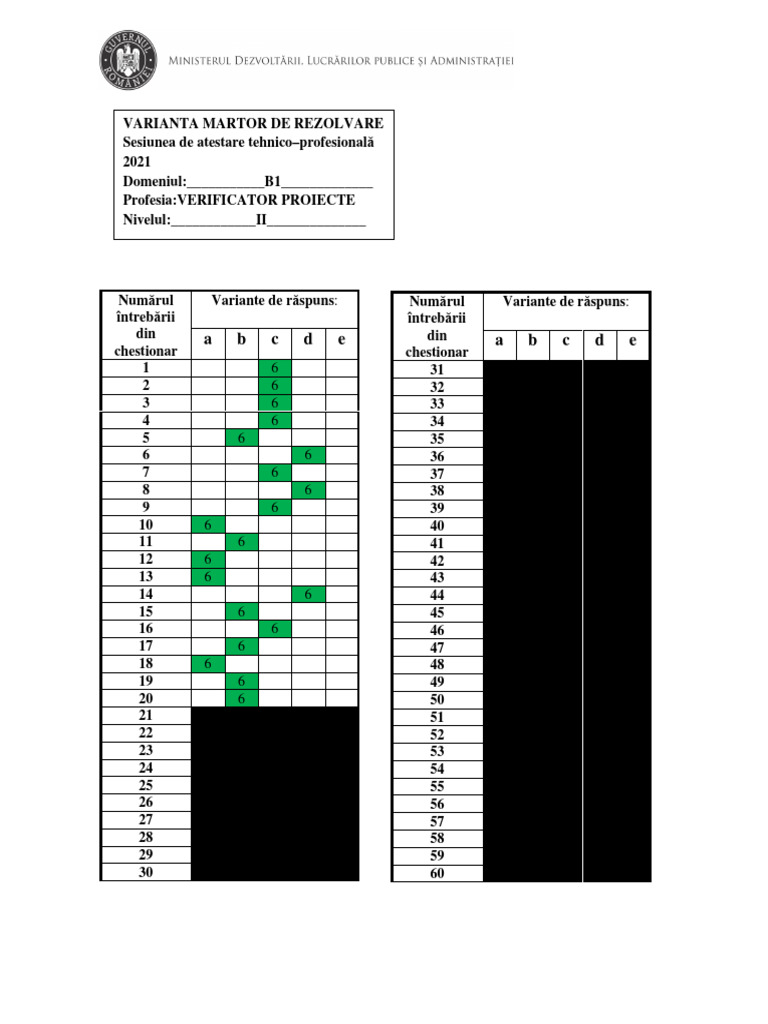 Raspuns B II | PDF
