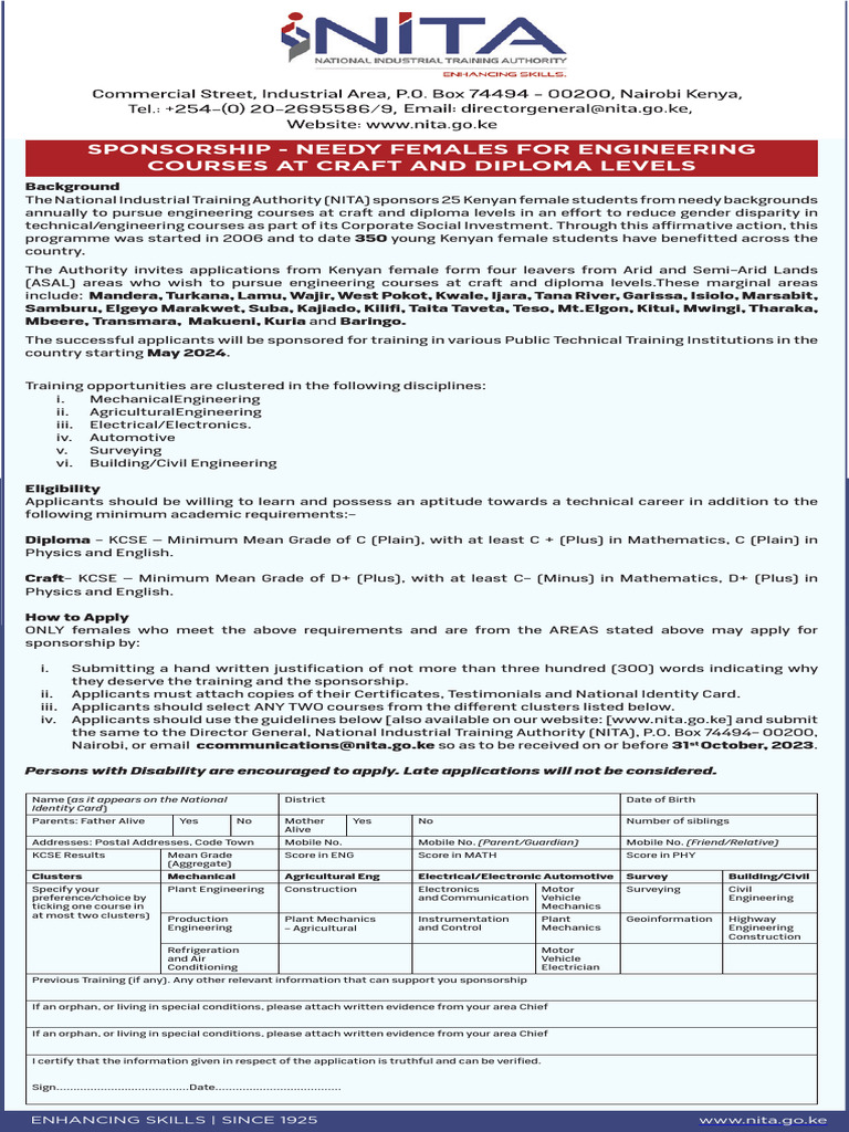 0000297264-01 - National Industrial Training Authority | PDF | Engineering