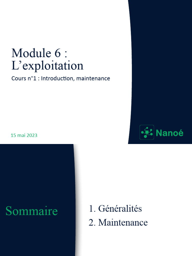 Maintenance des nano-réseaux | PDF | Électricité | Électrotechnique