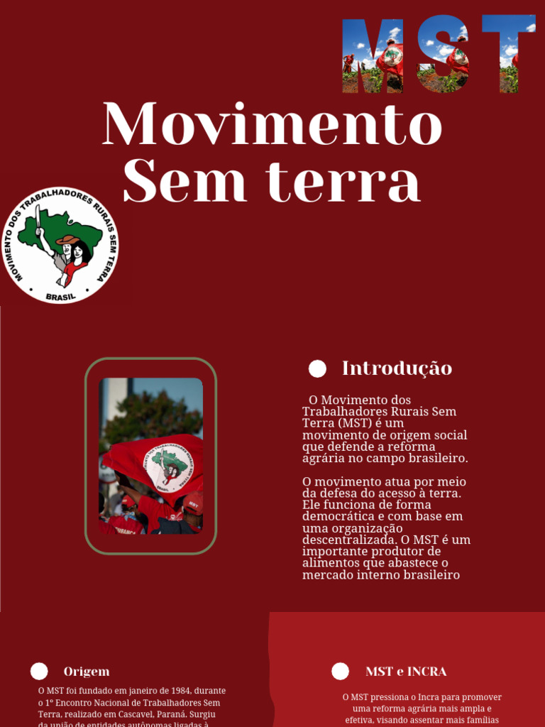 Movimento Sem Terra e Reforma Agrária | PDF | Tecnologia e Engenharia
