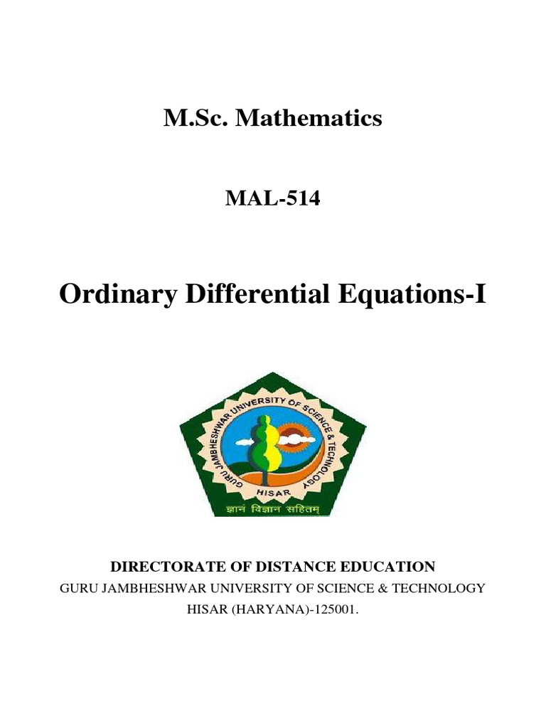 Mal 514 book pdf differential equations equations