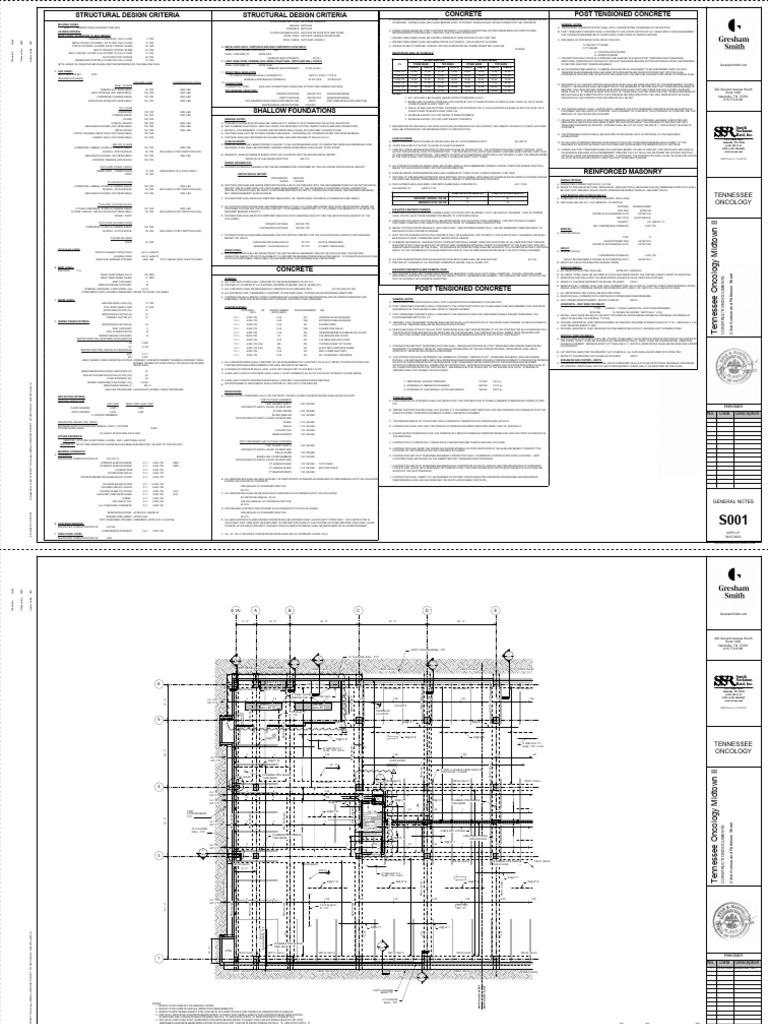 Tennessee Oncology Midtown Construction | PDF | Concrete | Prestressed ...