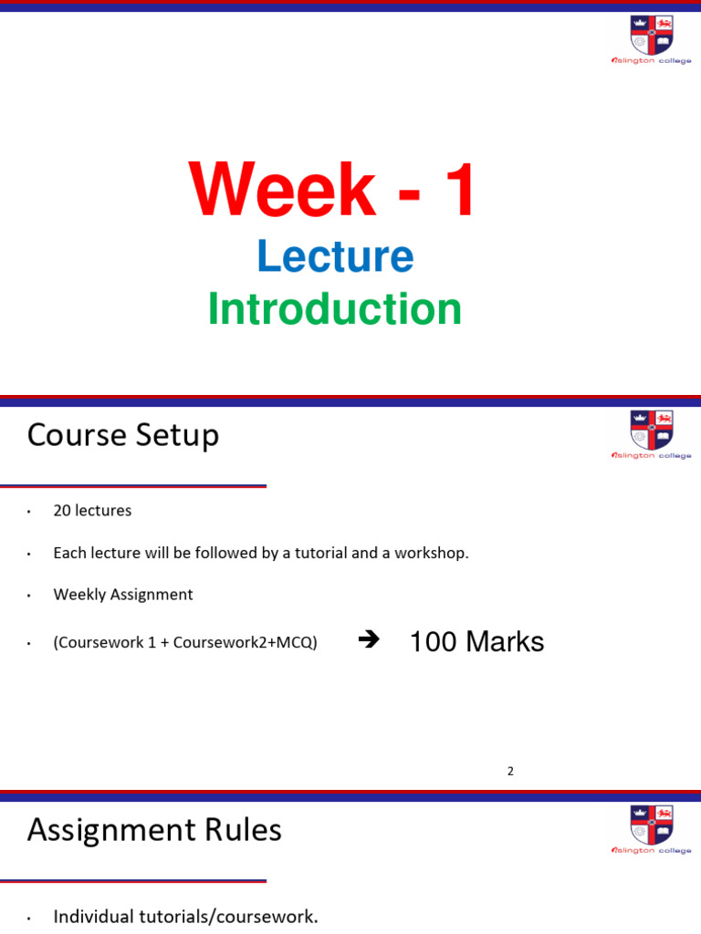 CS4001NI WK01 L IntroductiontoJavaProgramming 82790 158224 | PDF | Java ...