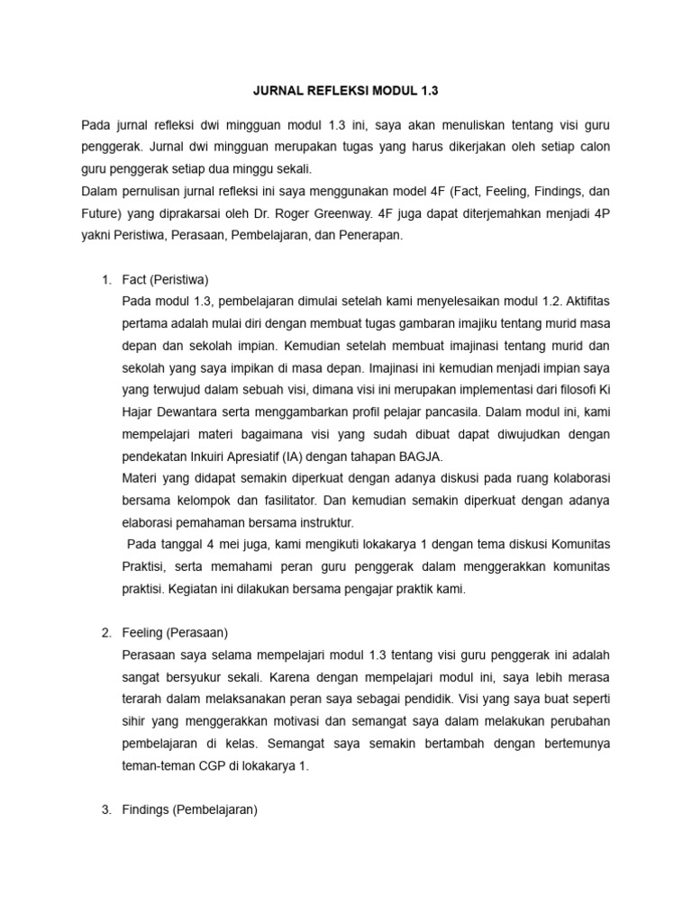 Visi Guru Penggerak dalam Pembelajaran | PDF | Karier & Perkembangan