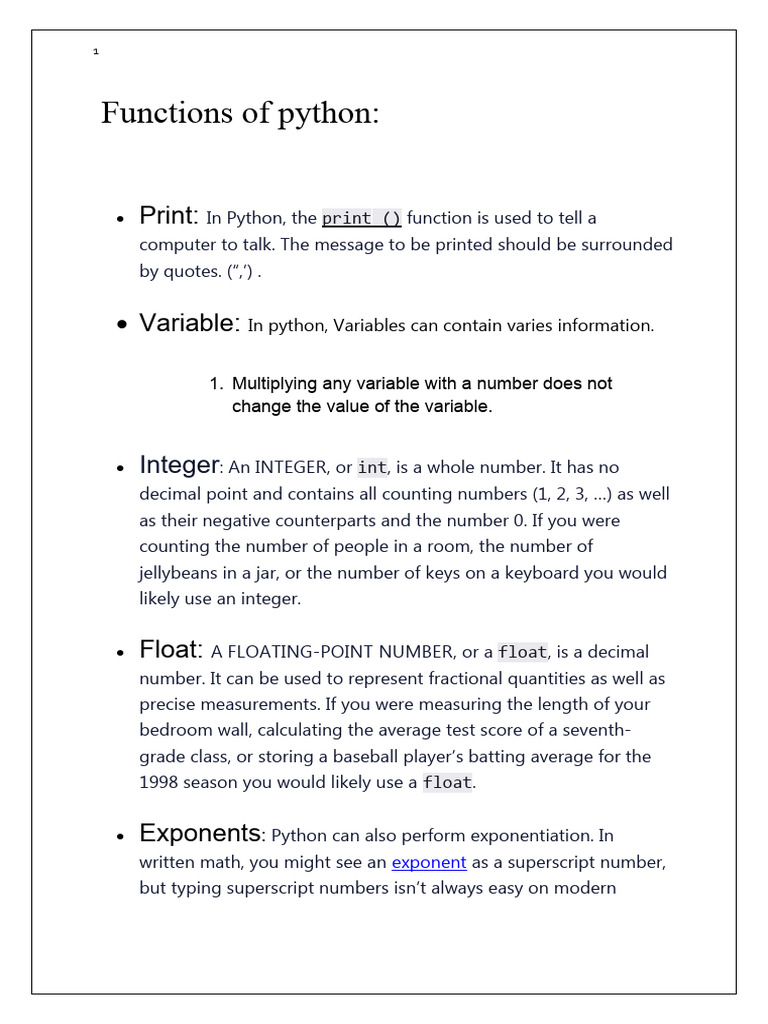 Functions of Python | PDF | Boolean Data Type | Control Flow