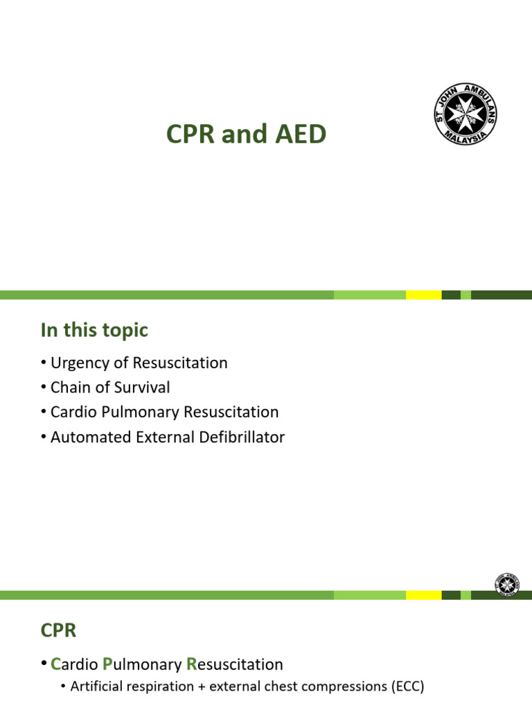 05 CPR and AED Slides For Division | PDF | Cardiopulmonary ...