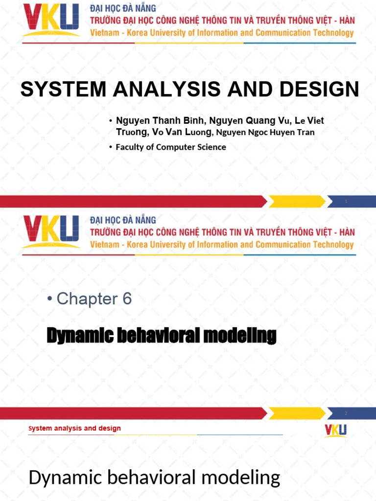 SAD - Ch6 - Dynamic Behavioral Modeling | PDF | System | Unified ...