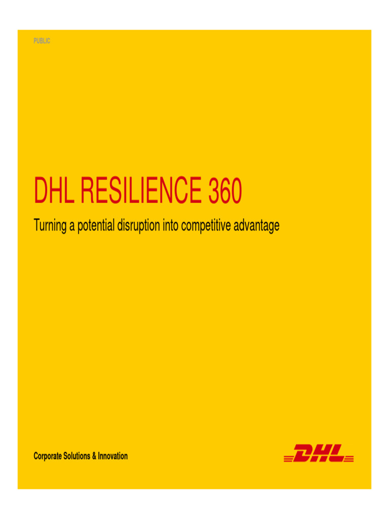 DHL Resilience360: Supply Chain Risk Management | PDF | Supply Chain ...
