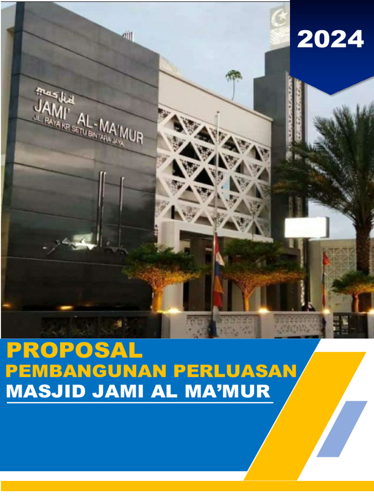 Proposal Pembangunan Perluasan Masjid Jami Al Ma'mur | PDF