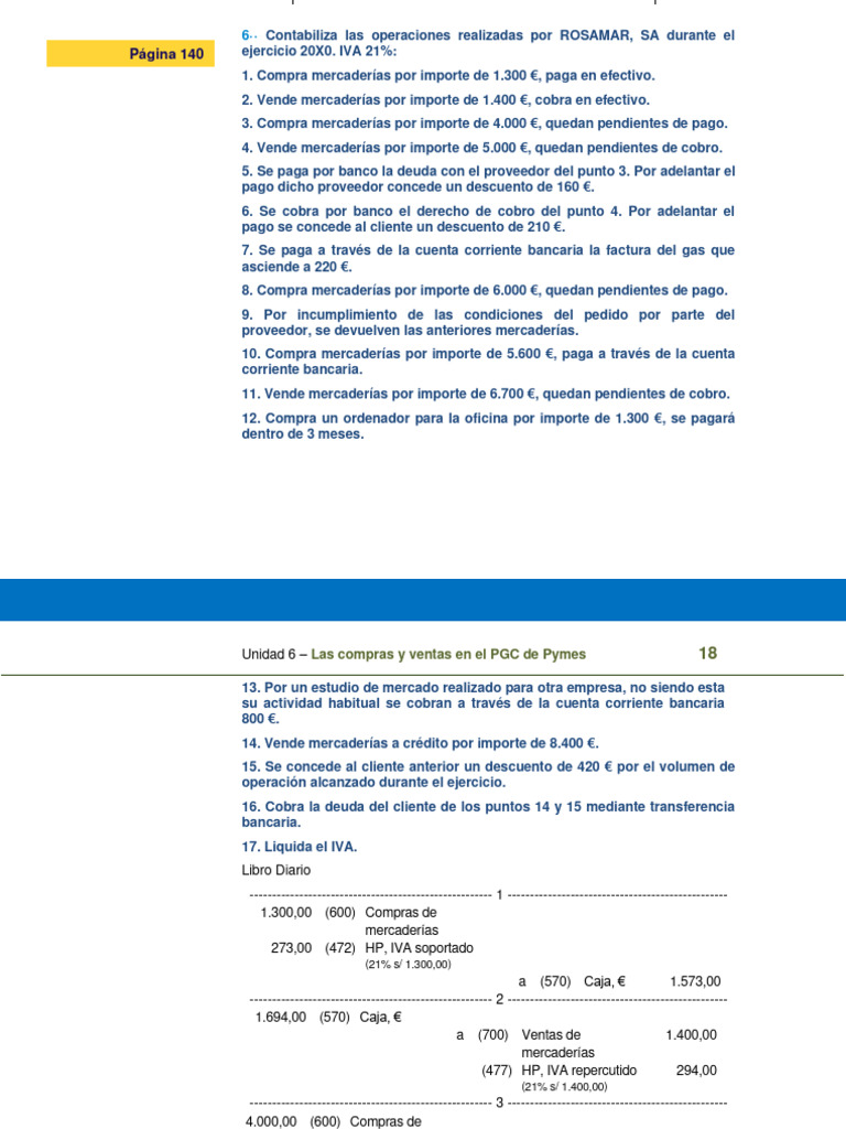 5 - U6 Pag 140 Act 6 y 7-Solucion | PDF | Bancos | Finanzas personales