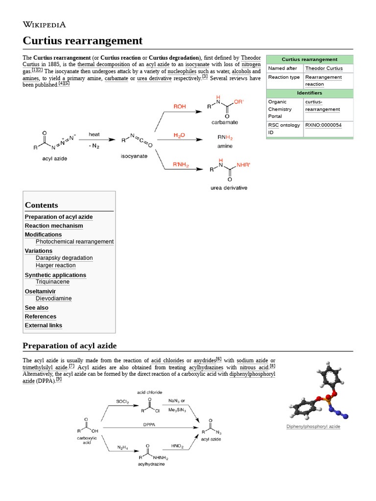 Curtius Rearrangement Explained | PDF | Chemical Substances | Organic ...