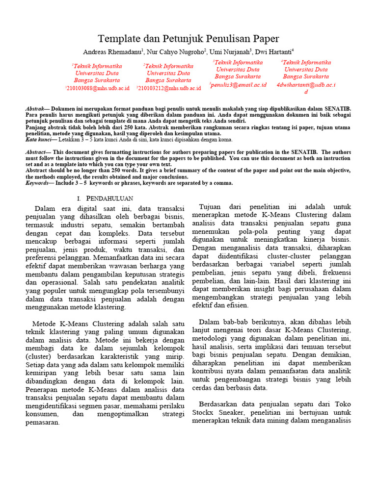 Penerapan metode k means clustering dalam analisis data transaksi