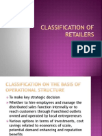 Classification of Retailers