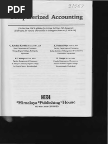 Computerised Accounting - Textbook - Himalaya Publishers