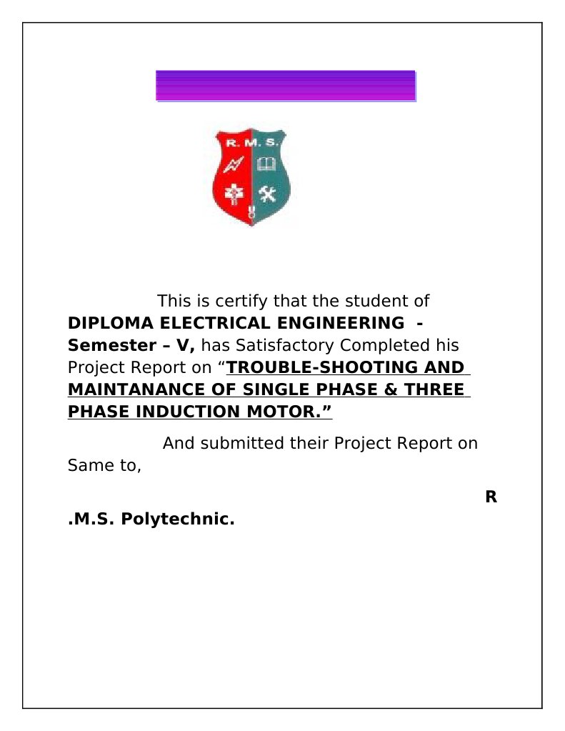 Certificate | PDF | Electric Power | Engineering