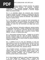 Palabras de Despedida Maestra jubilada