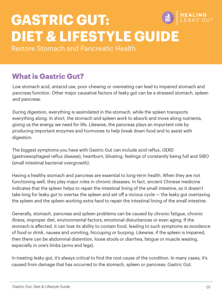 !!!Gastric+Gut+Plan+-+Healing+Leaky+Gut+by+Dr +Josh+Axe | PDF | Stomach ...