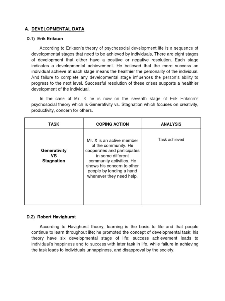 Developmental Data & Level of Competencies | PDF