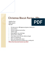 Christmas Biscuit Recipe