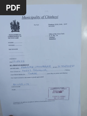 Proof of Residence