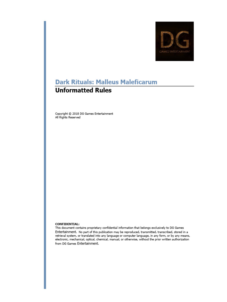 DRMM Rules | PDF | Witchcraft