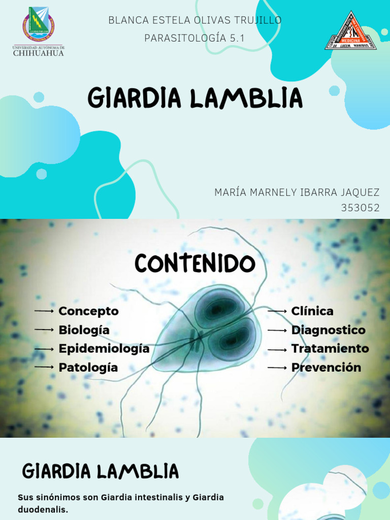 Giardia Lamblia | PDF | Diarrea | Biología